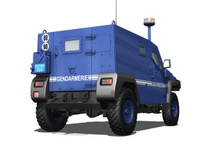 auverland panhard pvp - gendarmerie 3D 모델