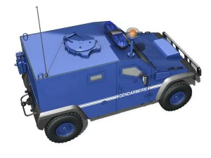 auverland panhard pvp - gendarmer&iacute;a Modelo 3D