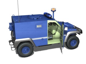 auverland panhard pvp - gendarmerie 3D 모델