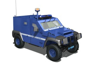 auverland panhard pvp - gendarmer&iacute;a Modelo 3D