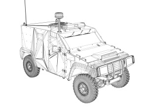 auverland panhard pvp - gendarmerie 3D 모델