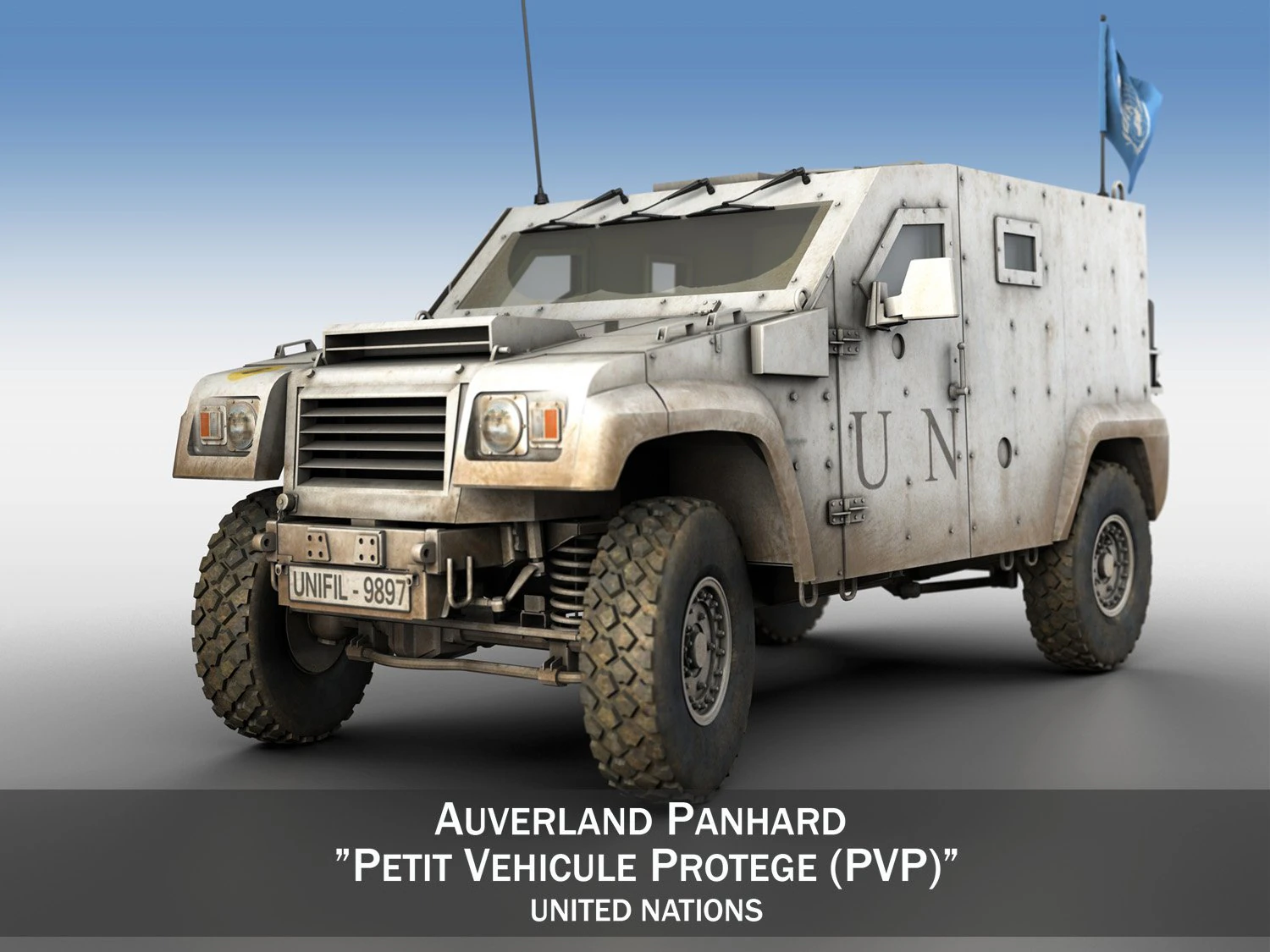 auverland panhard pvp - united nations 3D Model .c4d .max .obj .3ds .fbx .stl .blend