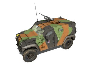 auverland panhard pvp - french army Model 3D