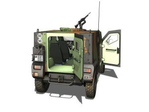 auverland panhard pvp - french army 3D Model