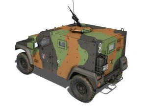 auverland panhard pvp - french army 3D Model