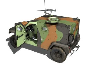 auverland panhard pvp - french army 3D Model
