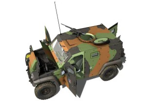 auverland panhard pvp - french army 3D Model
