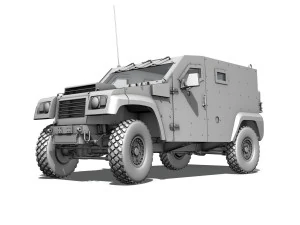 auverland panhard pvp - french army 3D Model