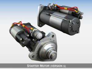 starter motor Modello 3D
