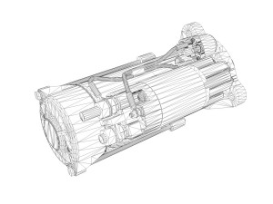 starter motor Modello 3D