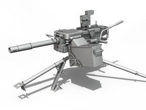 40mm grenade machine Modelo 3D