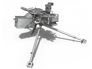 40mm grenade machine Modelo 3D