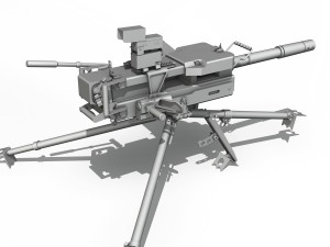 40mm grenade machine Modelo 3D