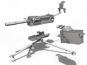 40mm grenade machine Modelo 3D