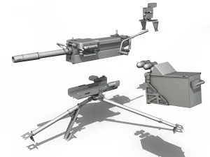 40mm grenade machine 3D Model