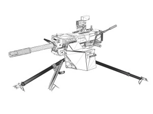 gmg 40mm grenade machine 3D Model