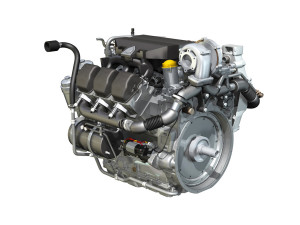 truck diesel engine Modello 3D