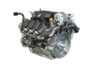 truck diesel engine 3D Model
