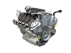 truck diesel engine 3D Model