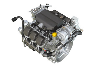 truck diesel engine Modello 3D