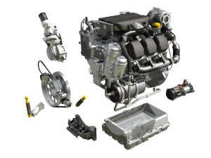 truck diesel engine 3D Model