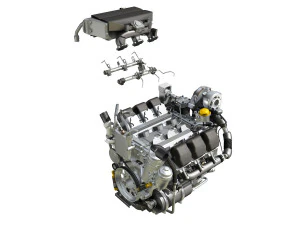 truck diesel engine 3D Model