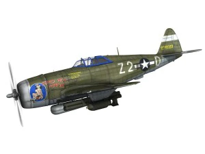 republic p47d thunderbolt 3D Model