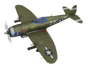 republic p47d thunderbolt 3D Model