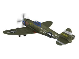 republic p47d thunderbolt 3D Model