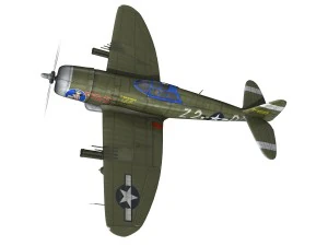 republic p47d thunderbolt 3D Model