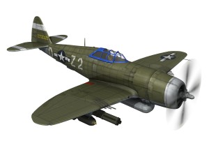 republic p47d thunderbolt Model 3D