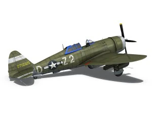 republic p47d thunderbolt 3D Model