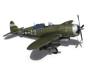 republic p47d thunderbolt Model 3D