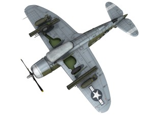 republic p47d thunderbolt Model 3D
