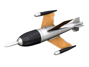 ruhrstahl-x4 - german ww2 aa-missle 3D Model