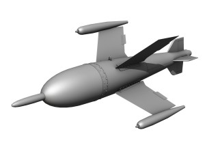 ruhrstahl-x4 - german ww2 aa-missle 3D Model
