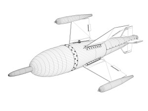 ruhrstahl-x4 - german ww2 aa-missle 3D Model