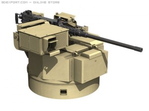 remote station rws browning m2 3D Model