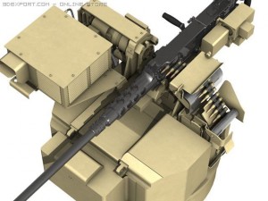 remote station rws browning m2 3D Model