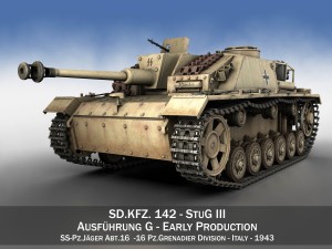 stug iii - ausfg - early production 3D Model