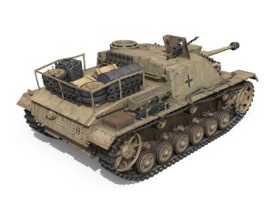 stug iii - ausfg - early production 3D Model