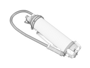 fire extinguisher with vehicle mounting Modello 3D