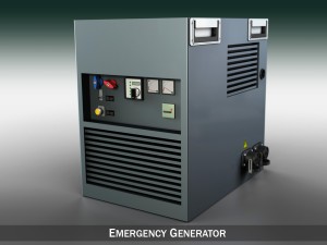 emergency generator 3D 모델