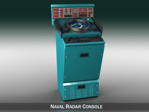 naval radar console 3D Model