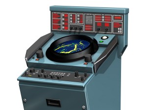 naval radar console Modèle 3D
