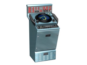 naval radar console Modèle 3D