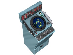 naval radar console Modèle 3D