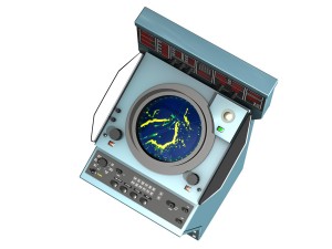 naval radar console Modèle 3D