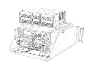 vhf military radio station 3D Model