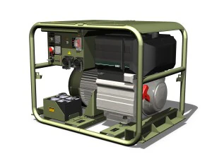 diesel generator military 3D Model